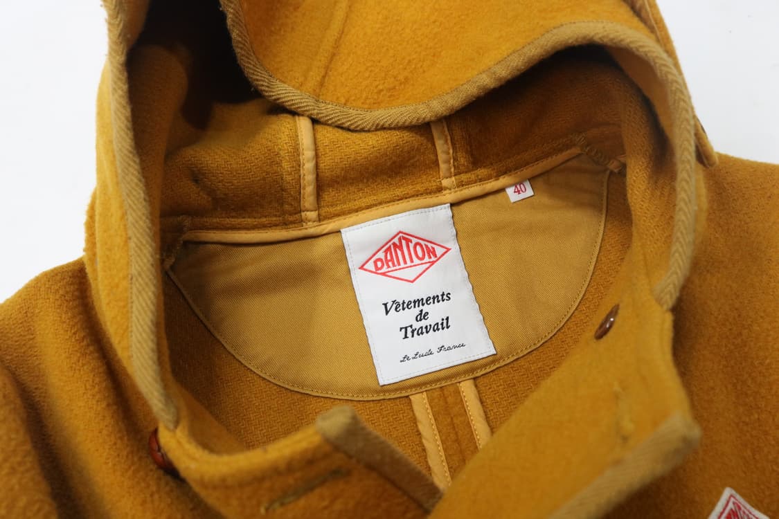 단톤 머스타드 더블 코트 상품이미지6