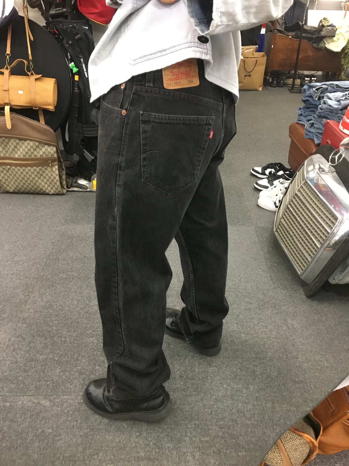 00s Levis 리바이스 505 흑청 데님팬츠 상품이미지2