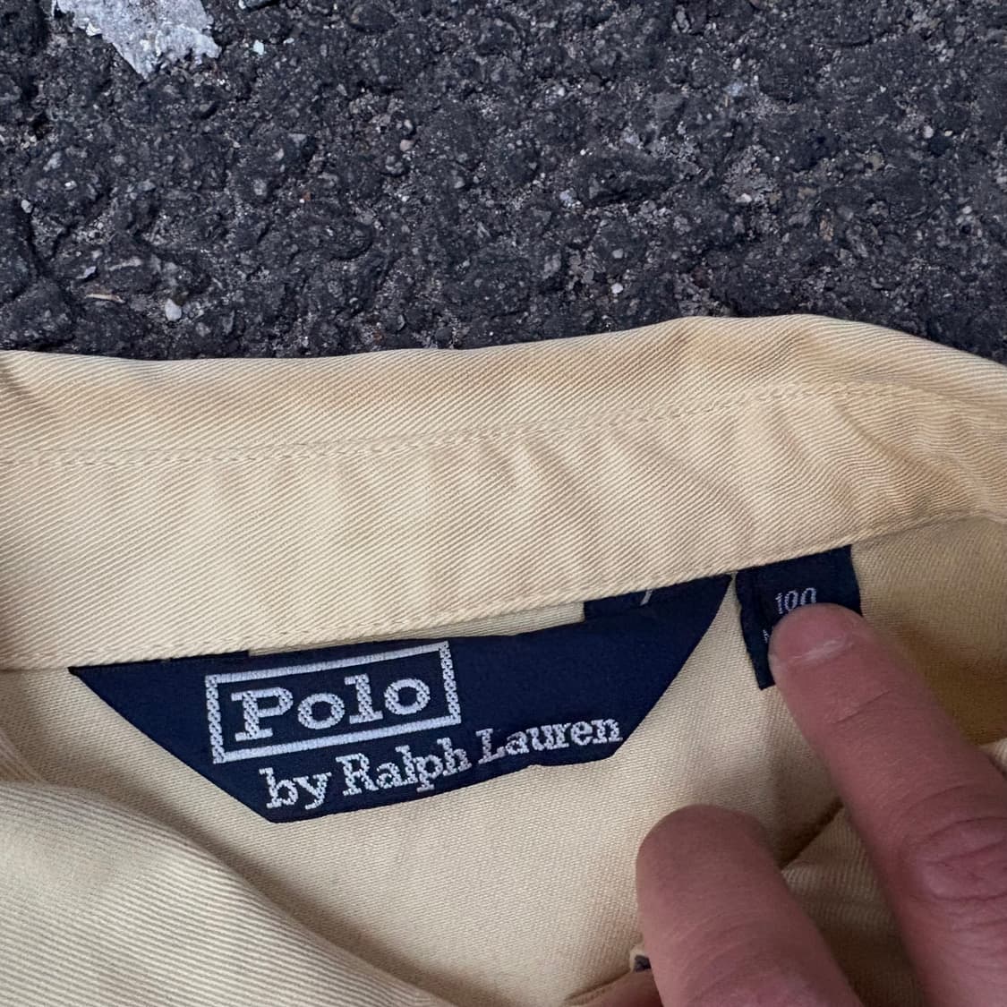 폴로 옐로우 블루종 자켓 L 상품이미지6