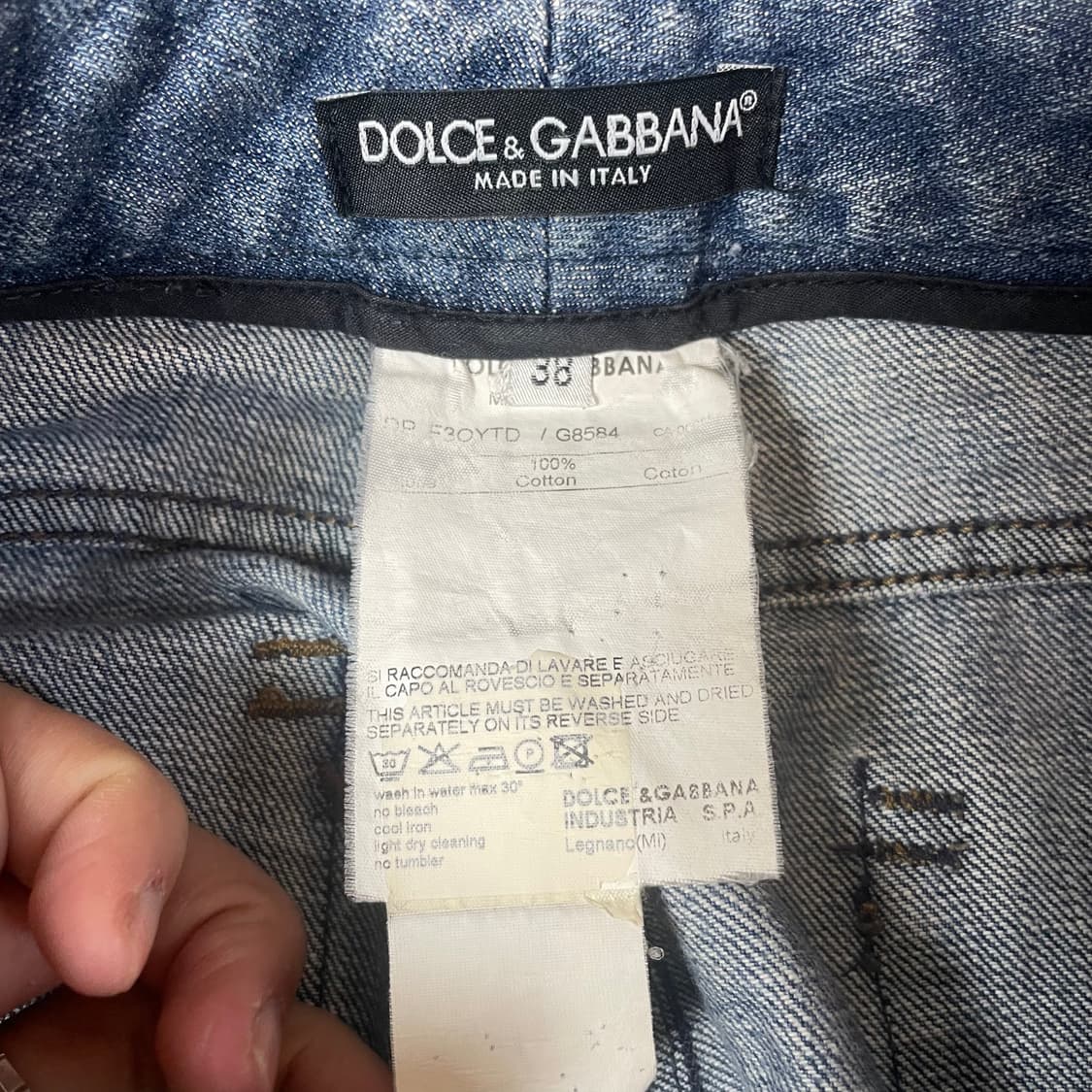 (38) 돌체앤가바나 디스트레스드 데님 팬츠 상품이미지6