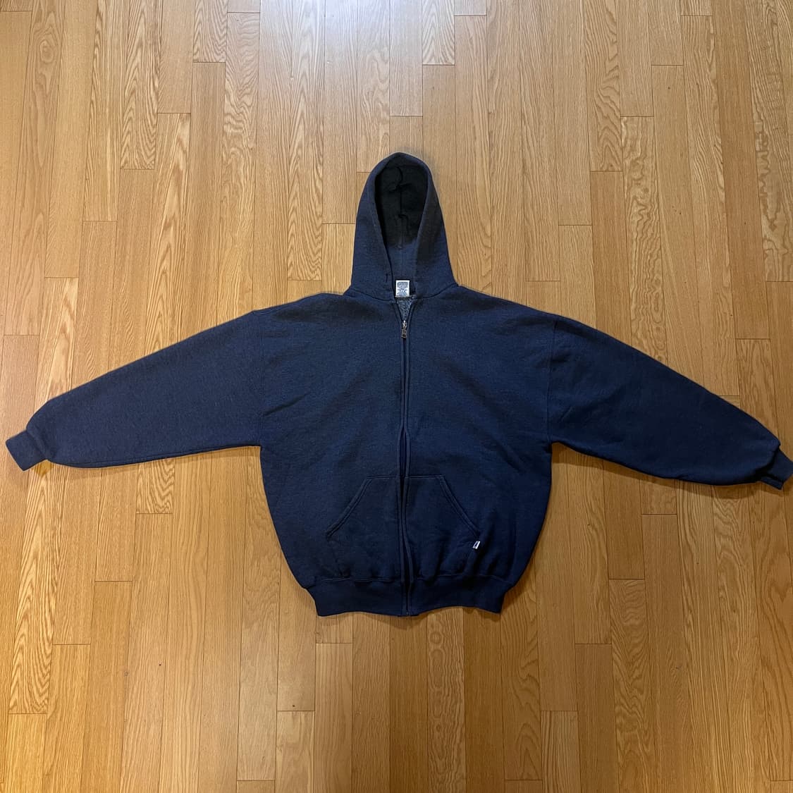 [XL] 90s 빈티지 러셀 후드집업 퍼플 그레이 상품이미지1