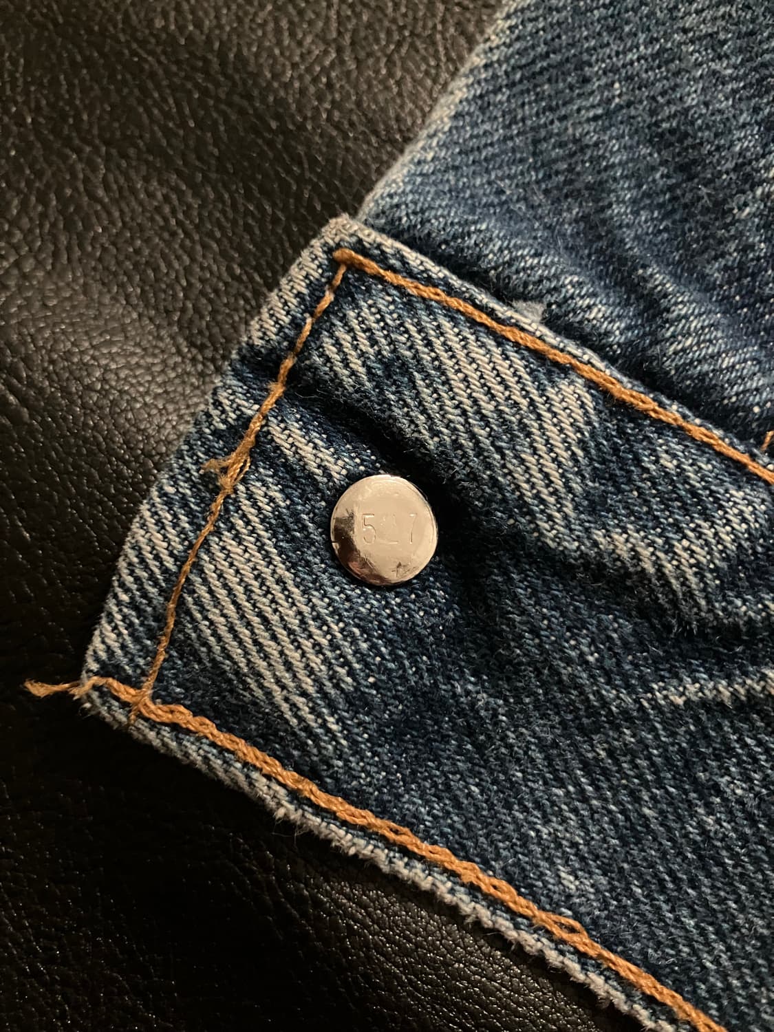 🇺🇸 80s USA 빈티지 리바이스 60511 3세대 데님 베스트 상품이미지8