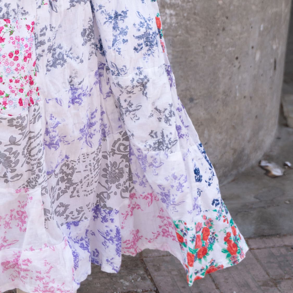 꽃조각 패치워크 스커트 상품이미지10