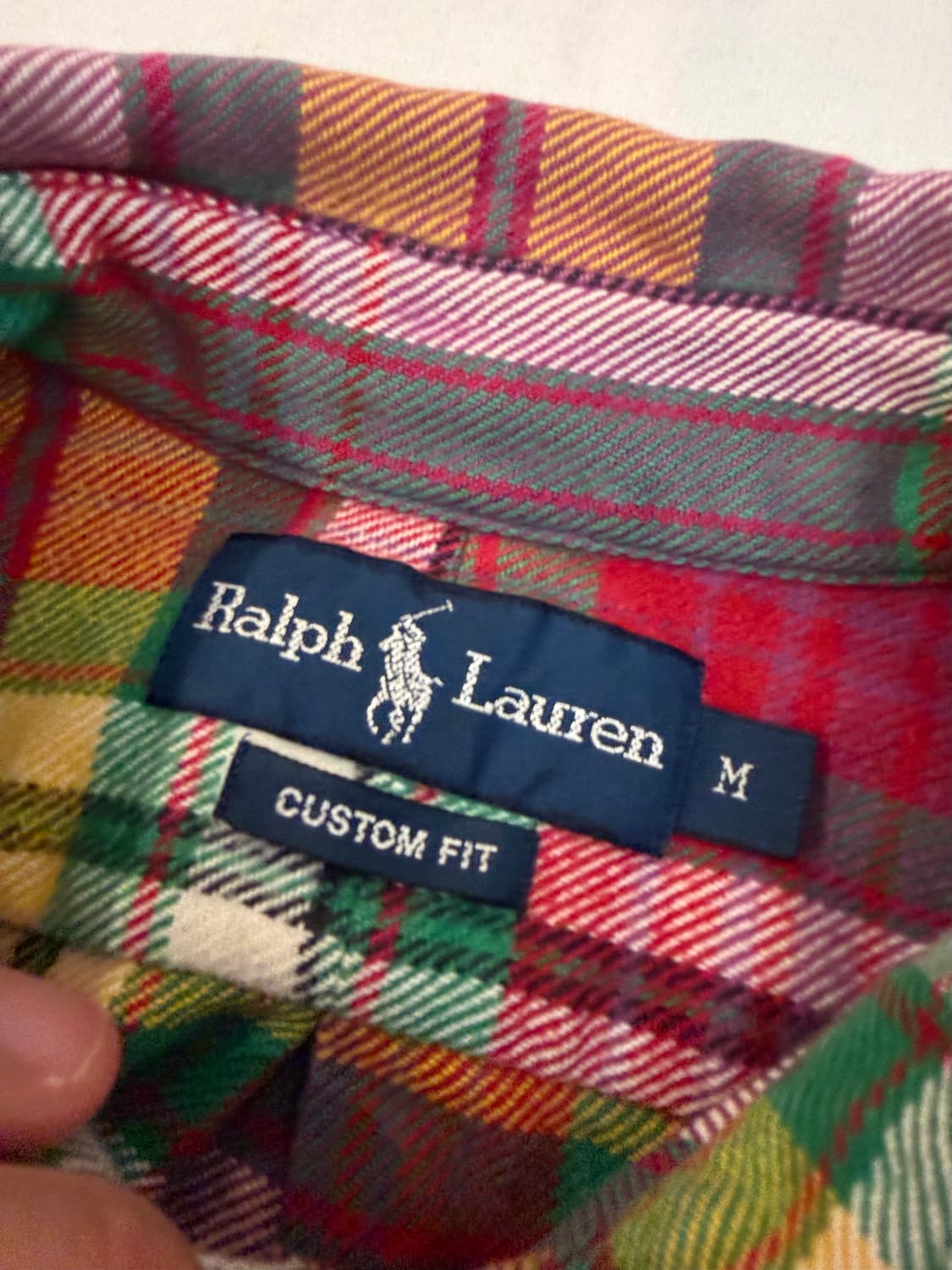 폴로 랄프로렌 헤비 플란넬 체크셔츠 멀티컬러 상품이미지4