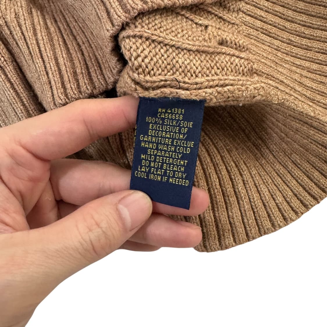 신형 폴로 랄프로렌 카멜 꽈배기 니트 상품이미지4