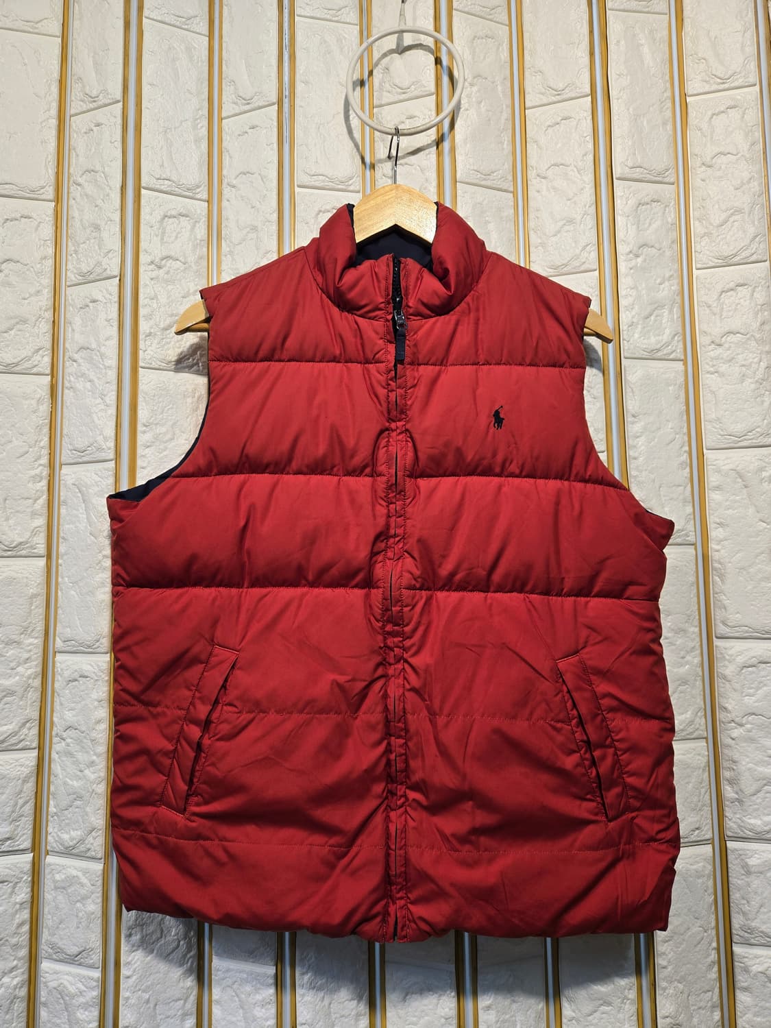 폴로랄프로렌 리버시블 양면 패딩조끼 주니어라인 성인 L 상품이미지6