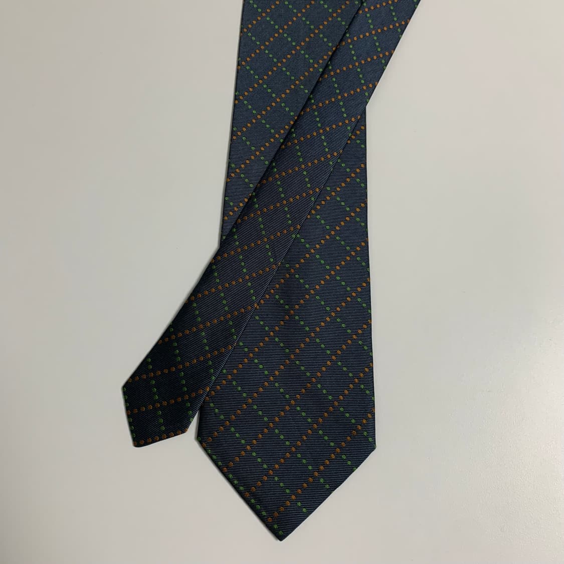 입생로랑(YSL) 체크디자인 명품 100실크 정장넥타이 A+등급 상품이미지3