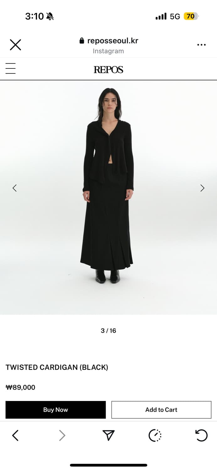 Repos 트위스트가디건  상품이미지2