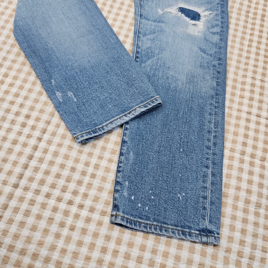 유니클로 스판 데님 청바지 남자33 상품이미지4