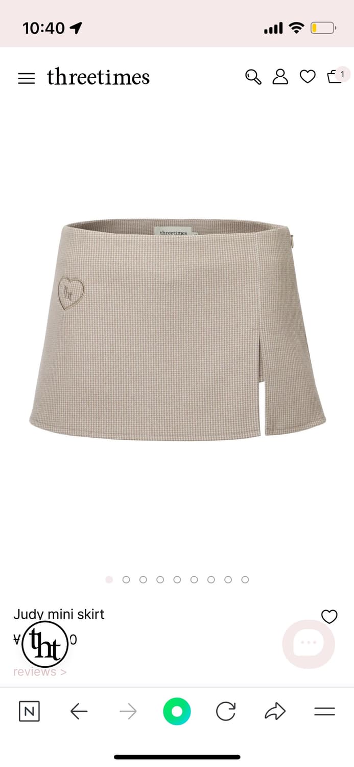 구해요) 쓰리타임즈 judy mini skirt 상품이미지1