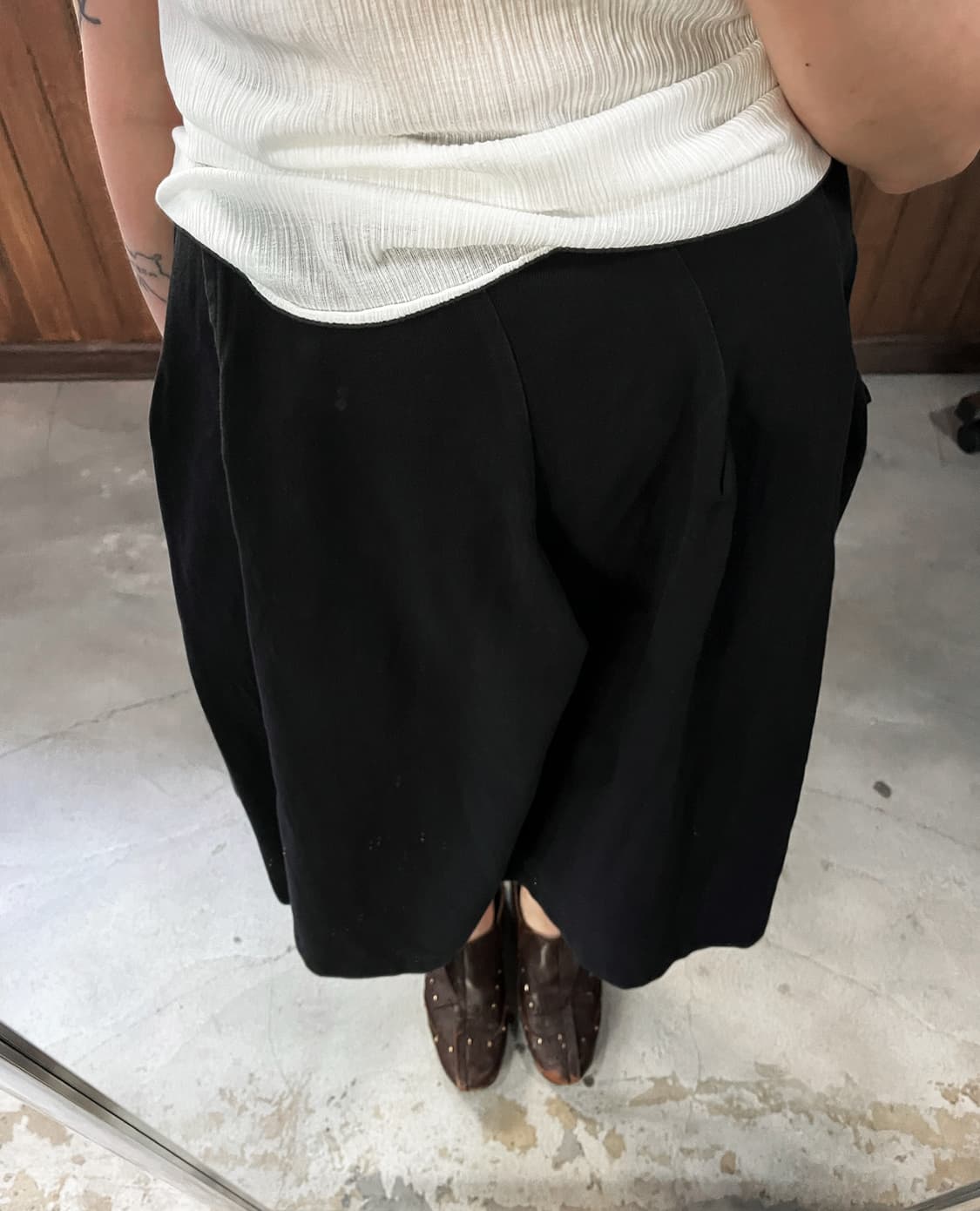COMME DES GARCONS diagonal pleats skirt 상품이미지4