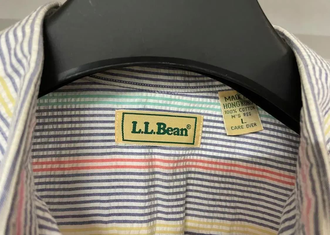 엘엘빈 90s 시어서커 빈티지 셔츠 상품이미지4