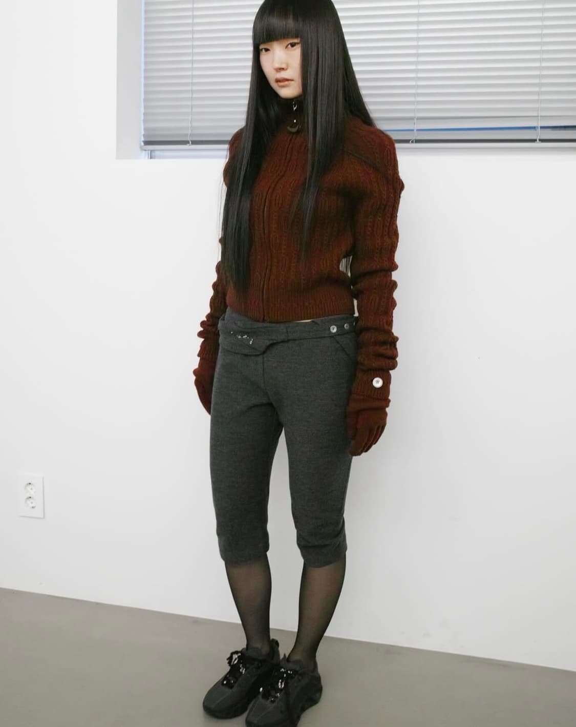 hyeinseo wool capri pants (grey) 1 상품이미지1