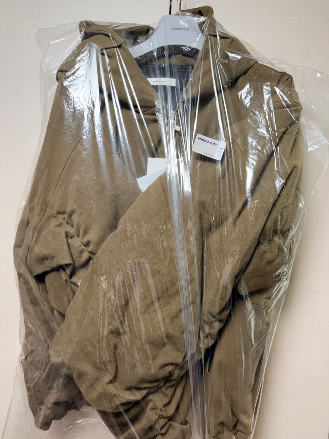 논노드 몰스킨 셔링 봄버 카키 브라운 2size 상품이미지1