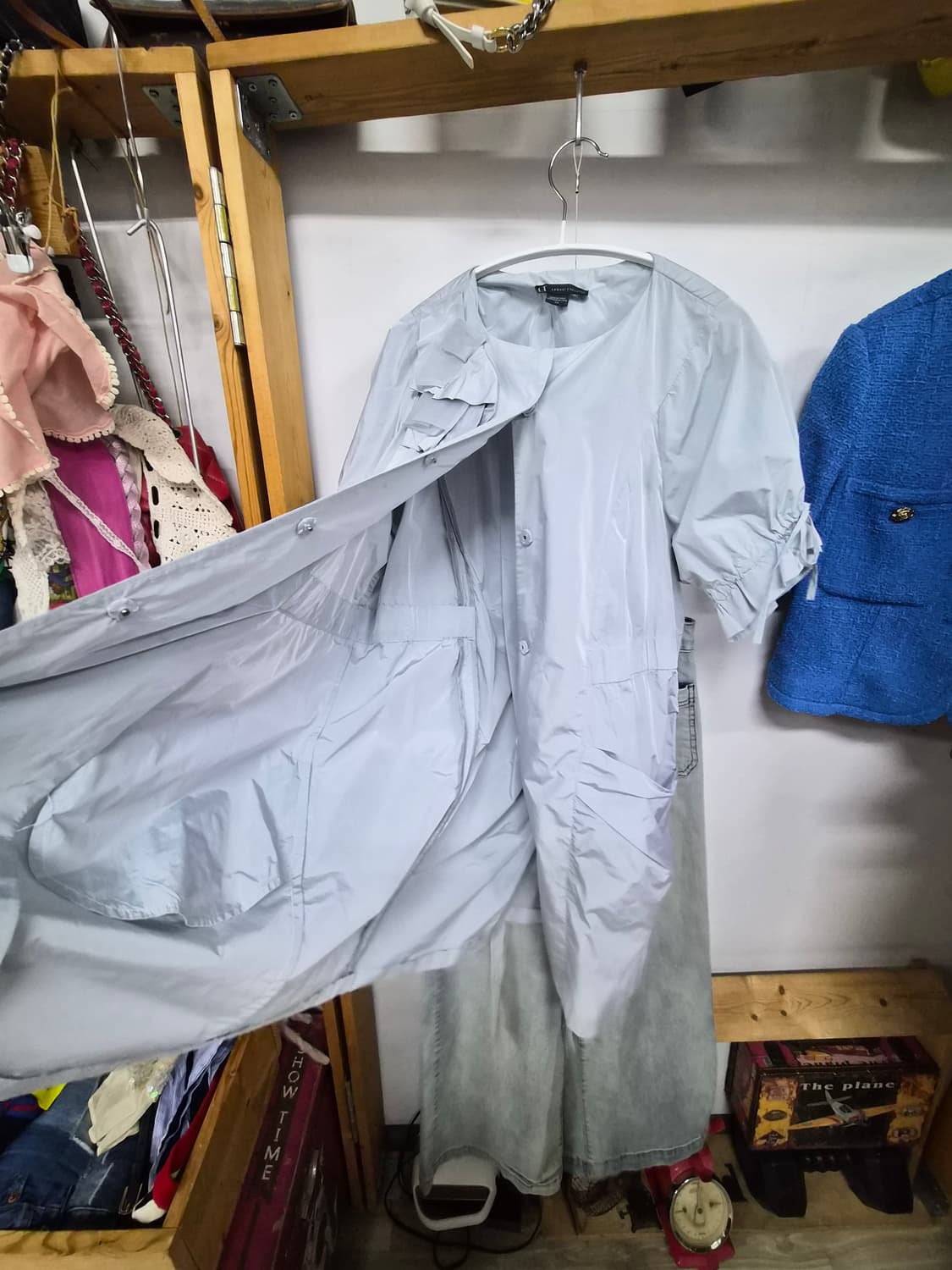 아르마니 익스체인지 실키 바스락 원피스 아우터 상품이미지7