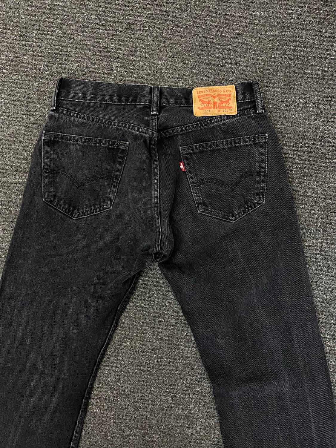 Levis 리바이스 505 흑청 데님팬츠 상품이미지4