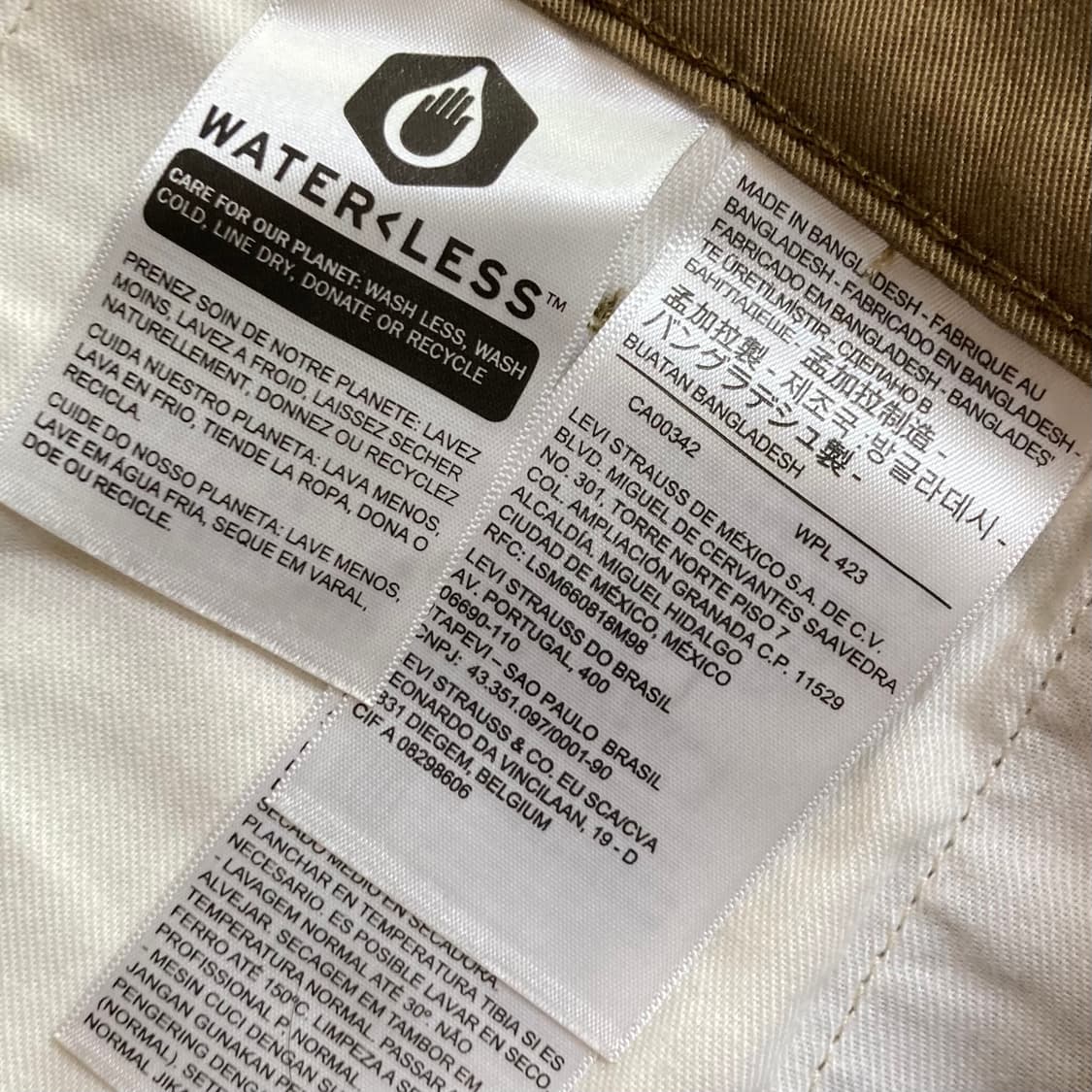 리바이스 브라운 코튼팬츠 34x32 상품이미지6