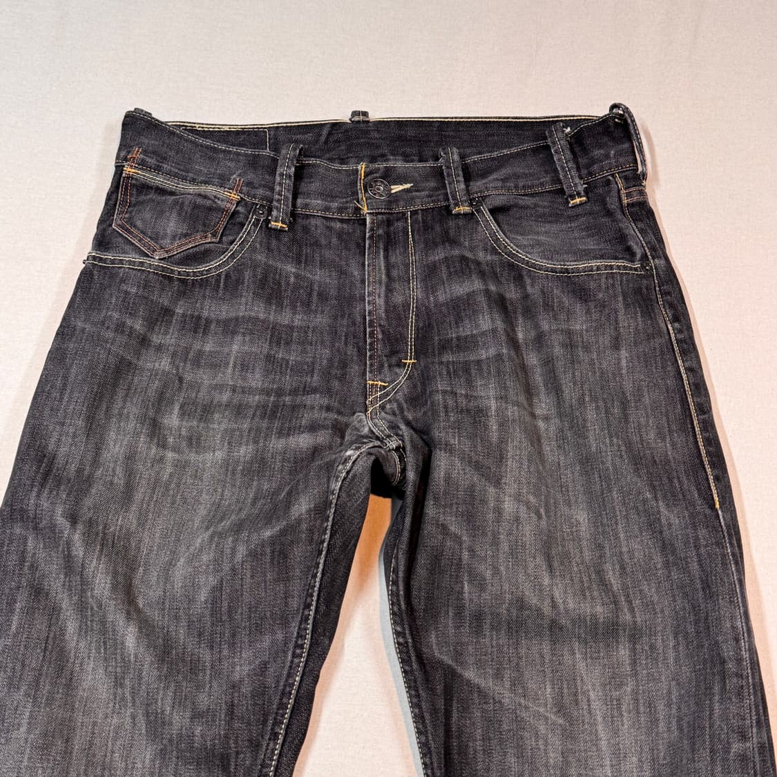 34inch) 리바이스 523 흑청 스트레이트 핏 데님 청바지 상품이미지6