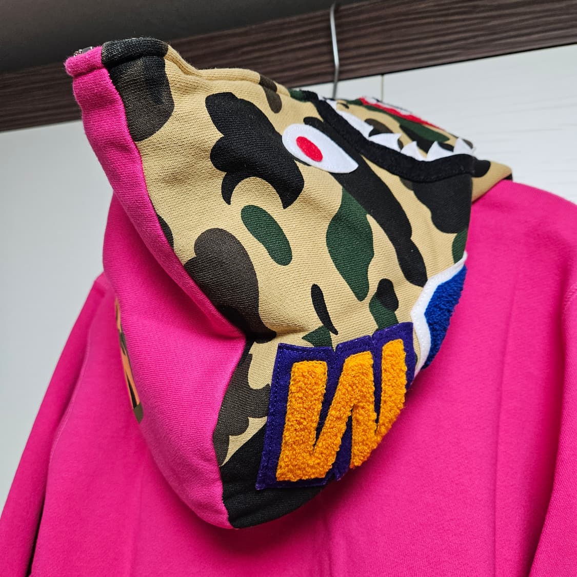 베이프 샤크 후드 집업 티셔츠 M 정품 상품이미지7