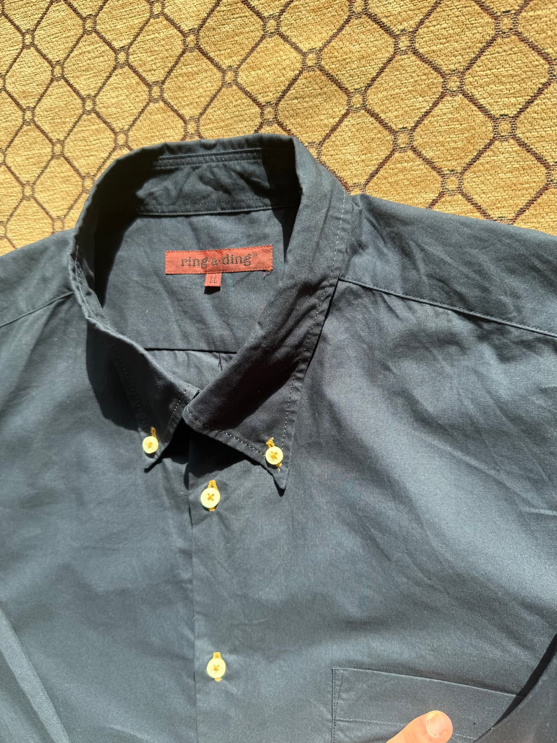 네이비 베이직 셔츠 상품이미지3