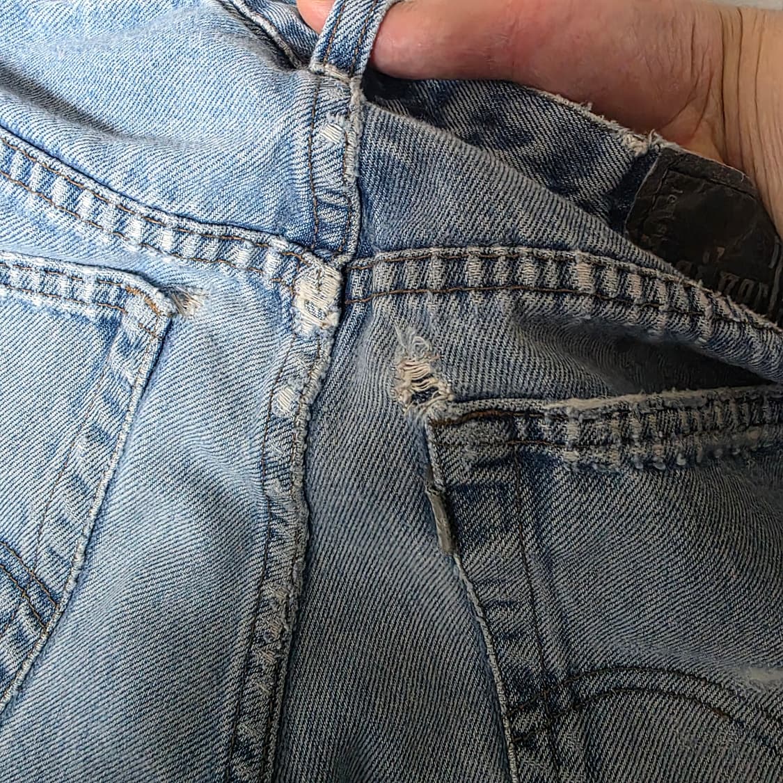 [33X34] 90s 빈티지 리바이스 실버탭 배기핏 트래쉬드 상품이미지9