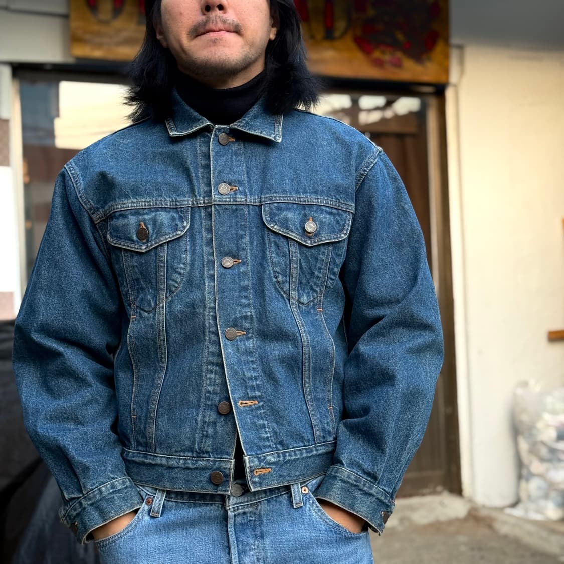 유나이티드 컬러 오브 베네통 데님 트러커 자켓 46 상품이미지7