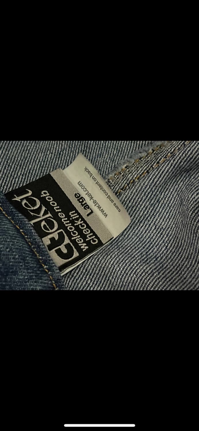 (L) 테켓 데님 카고 팬츠 블루 팝니다 상품이미지4