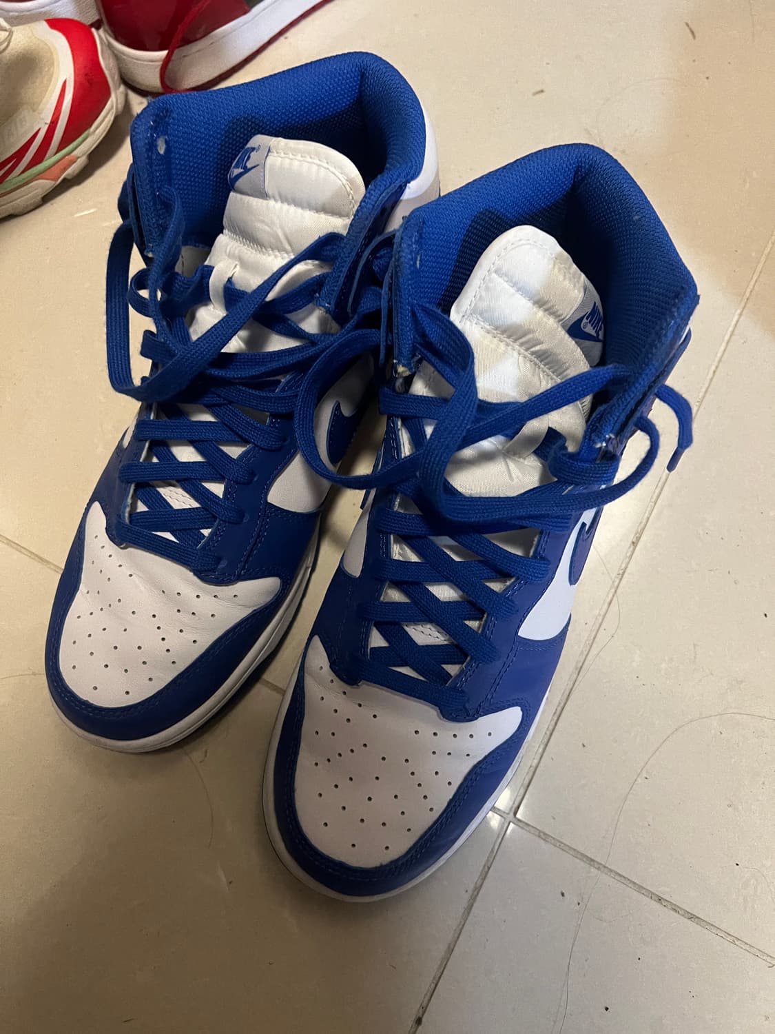 나이키 덩크 하이 블루 화이트 275 상품이미지1