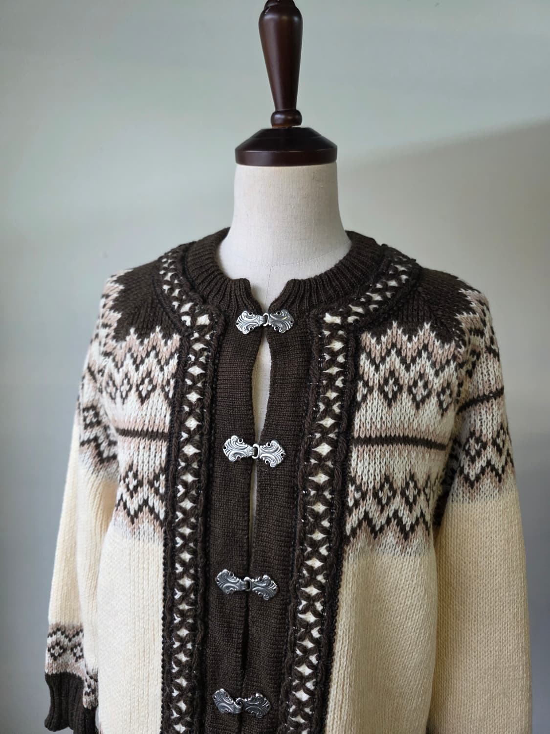 노르웨이 노르딕 니트 가디건 상품이미지2