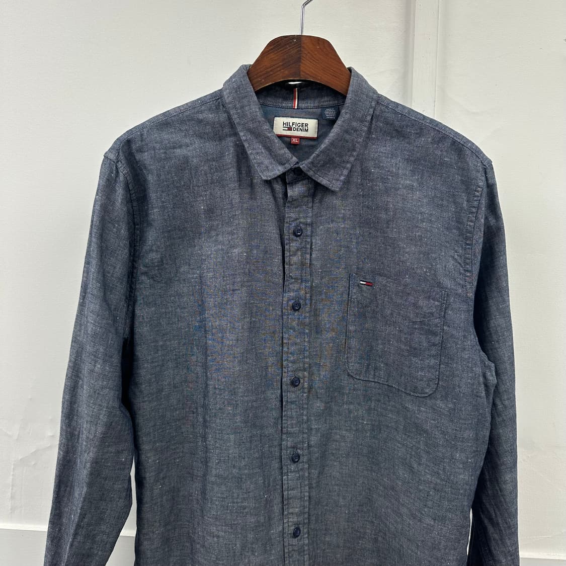 타미힐피거 부드러운 코튼 린넨 셔츠 남방 XL사이즈 상품이미지2