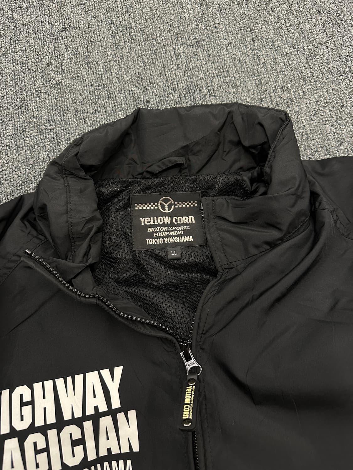 LL) 옐로우콘 후면 로고 프린팅 레이싱 바람막이 상품이미지6