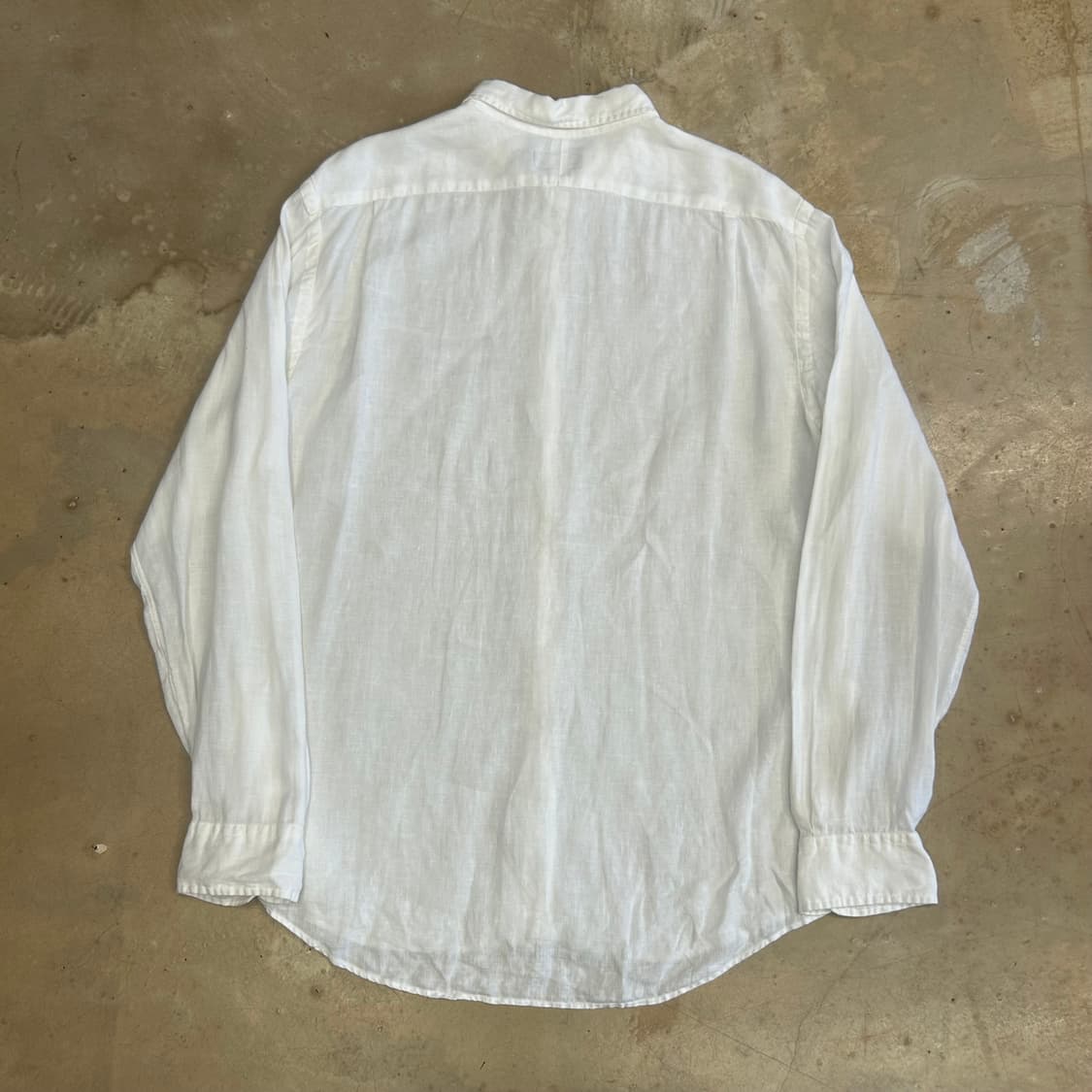 XXL 폴로랄프로렌 슬림핏 화이트 린넨 셔츠 상품이미지3
