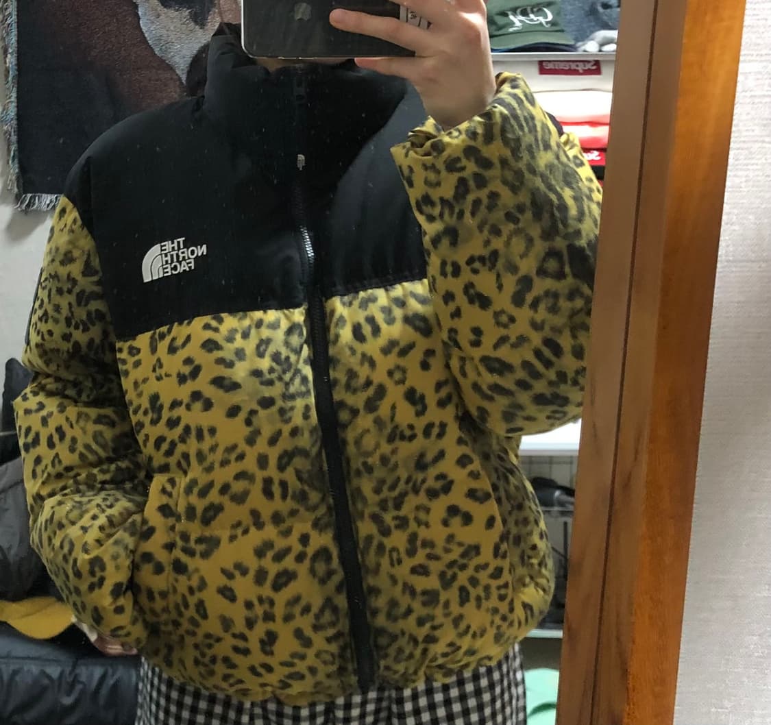 노스페이스 화이트라벨 레오파드 패딩 상품이미지3