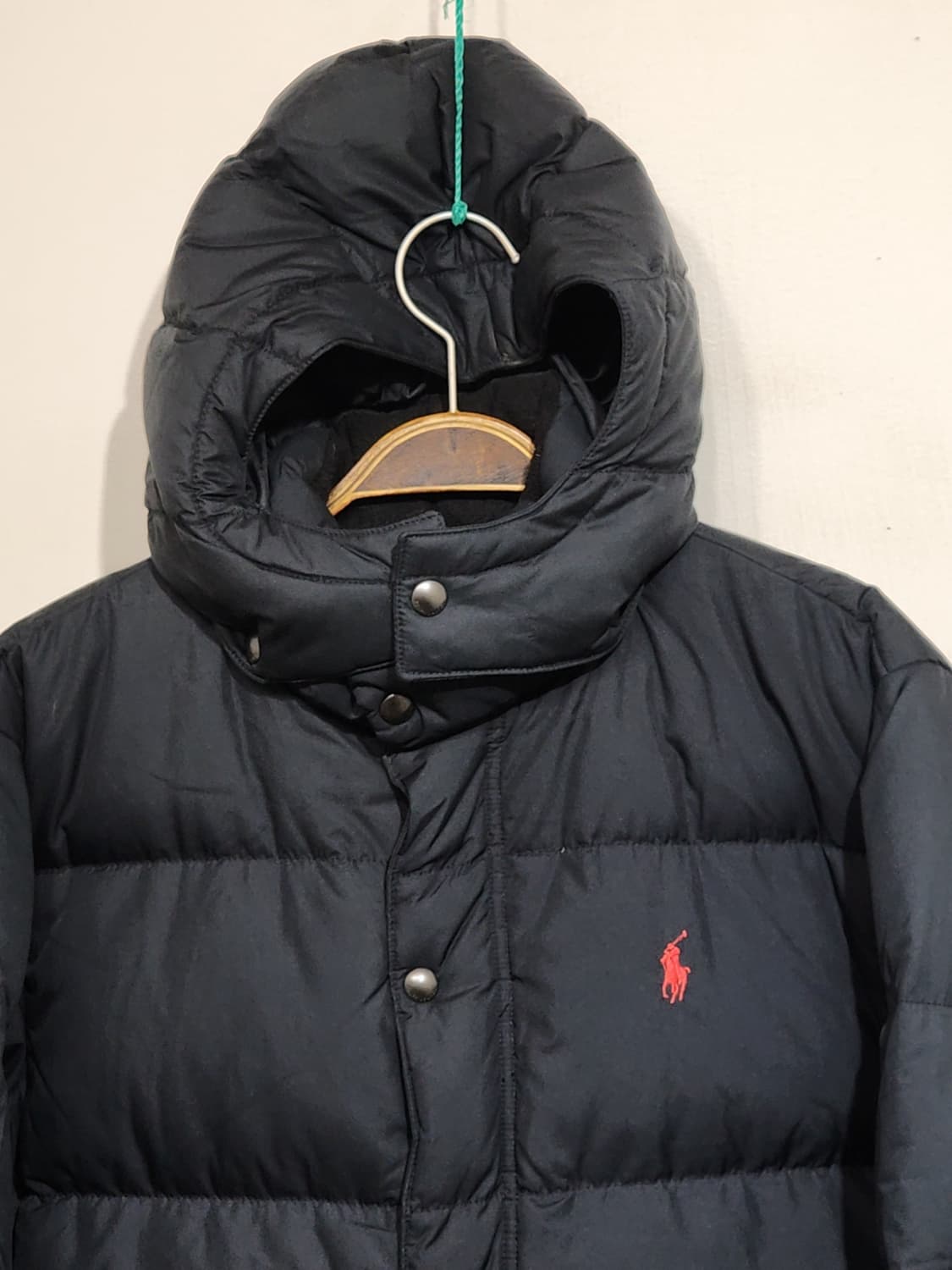 (L) 랄프로렌 폴로 패딩점퍼 네이비 후드 다운자켓  상품이미지2