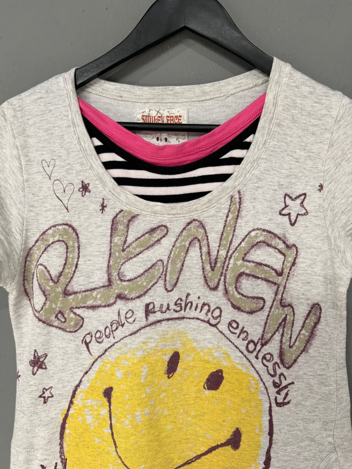 3-layered smile point printing tee 상품이미지6