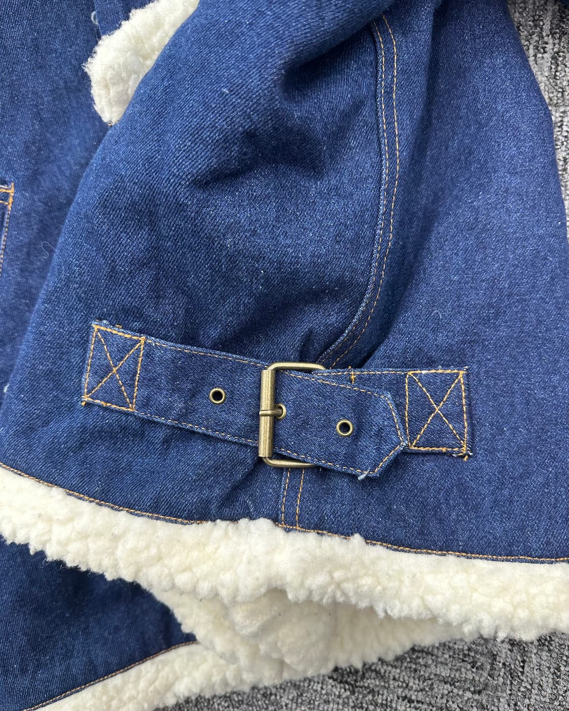 (L오버핏)B-3 TYPE 데님양털자켓-M1283 상품이미지8