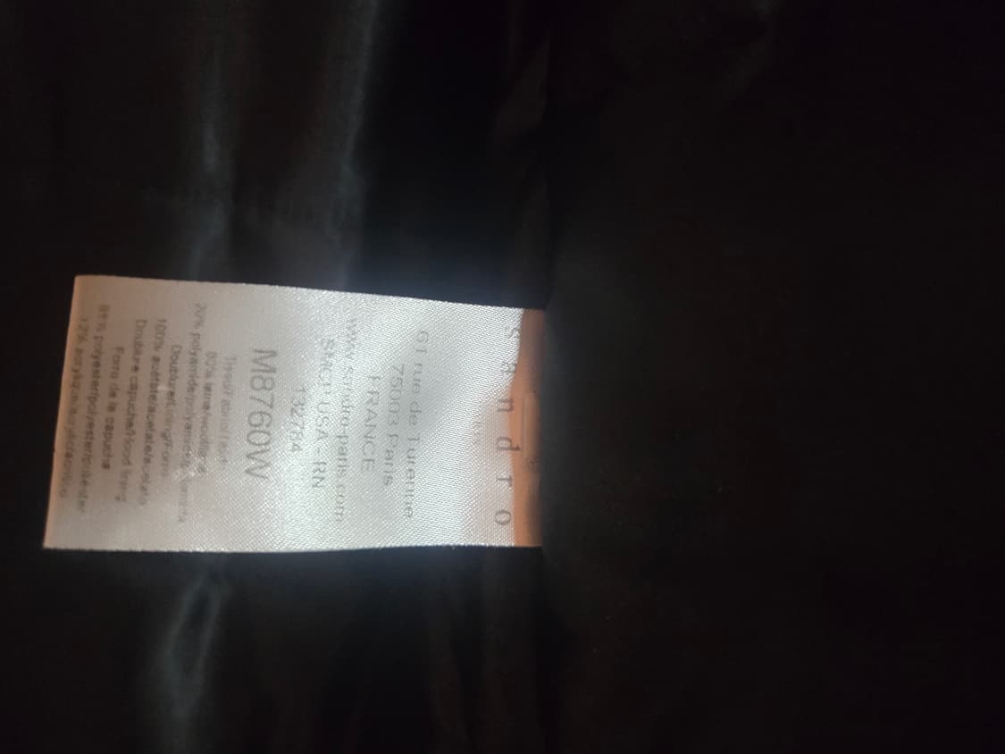 산드로 울 후드 파카 -66사이즈 상품이미지6