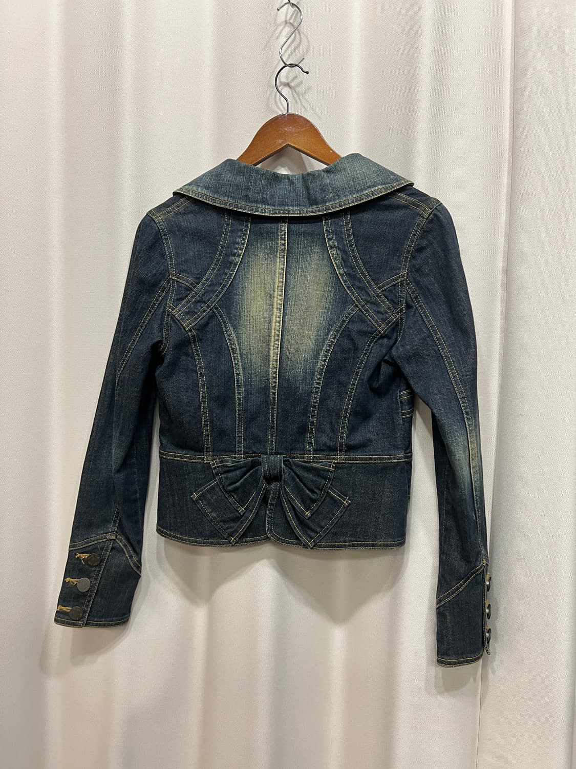 슈가켓 원버튼 데님 블레이저 자켓 상품이미지5