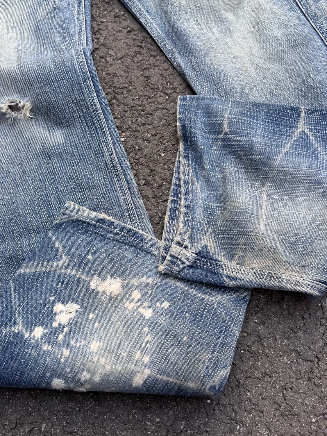 GL Heart by 빅존 페인팅 데님 카펜터팬츠 상품이미지7