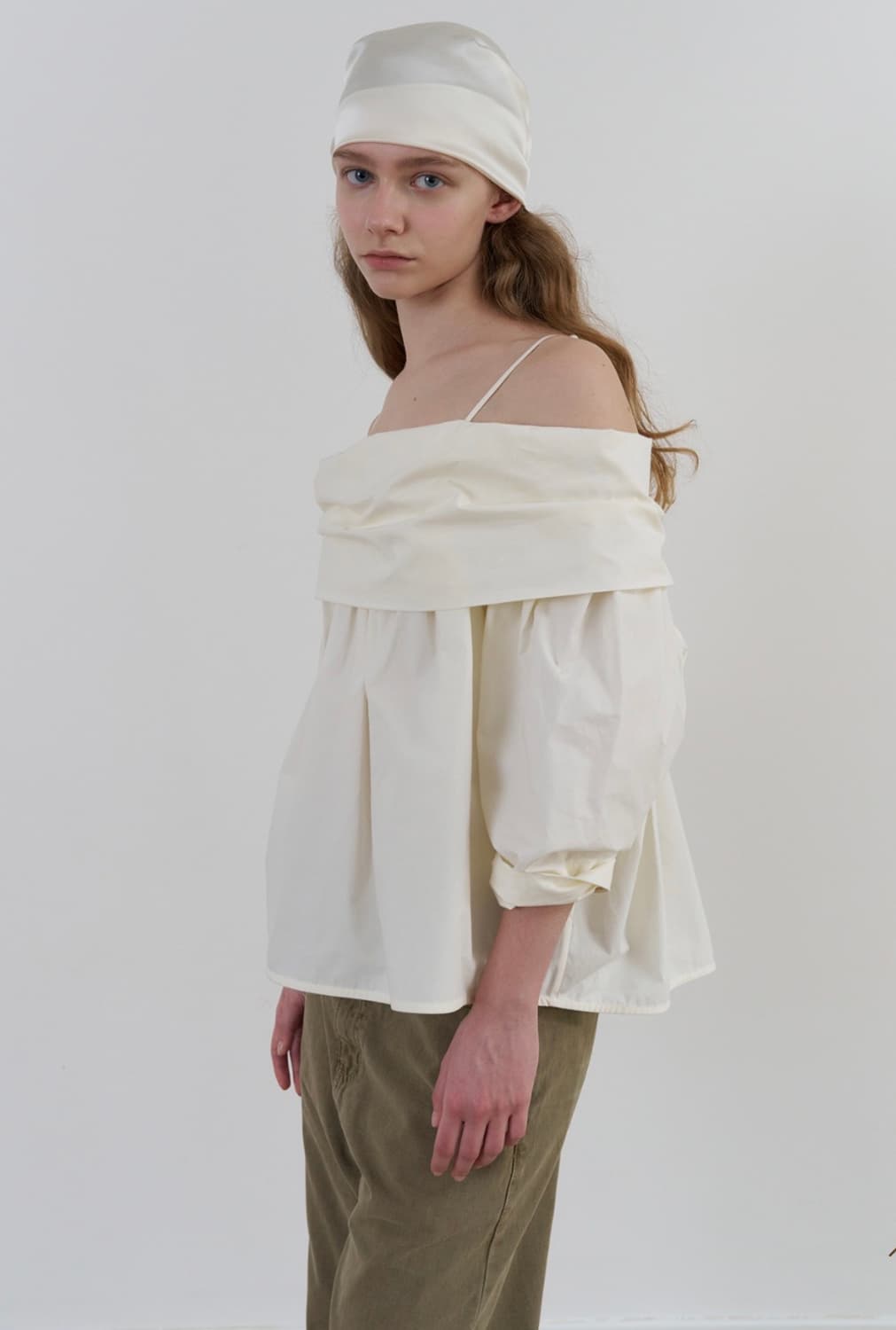 리본빛 Julian Blouse - Ivory 상품이미지7