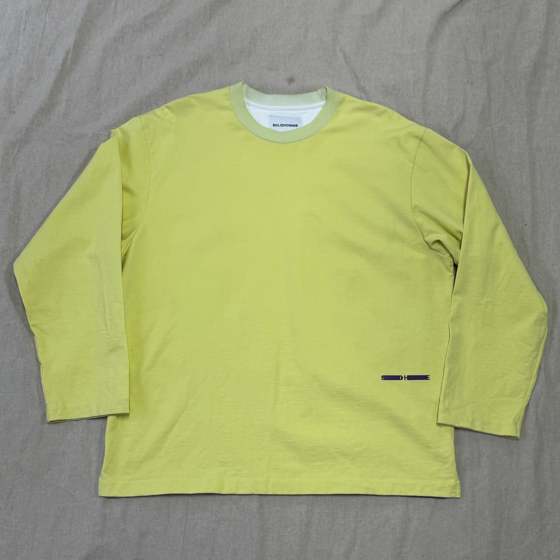 솔리드옴므 배색 그라데이션 롱슬리브 48  상품이미지2