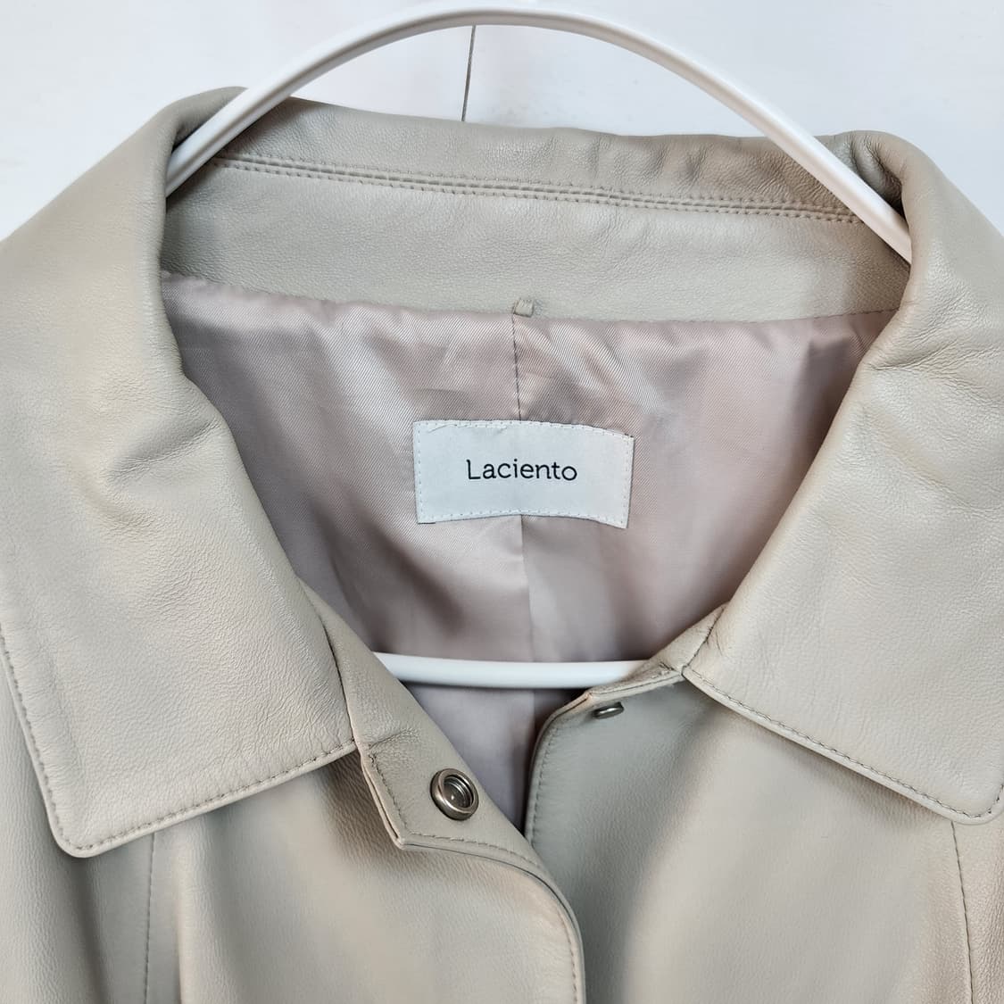 라시엔토 아이보리 양가죽 자켓 상품이미지2