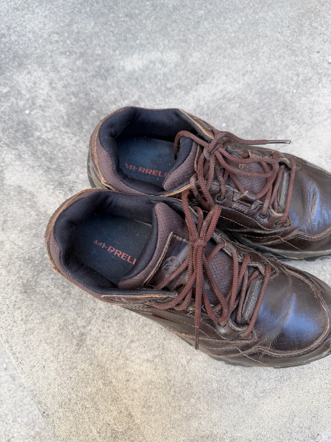 MERRELL BROWN LEATHER HIKING 머렐 하이킹슈즈 상품이미지8