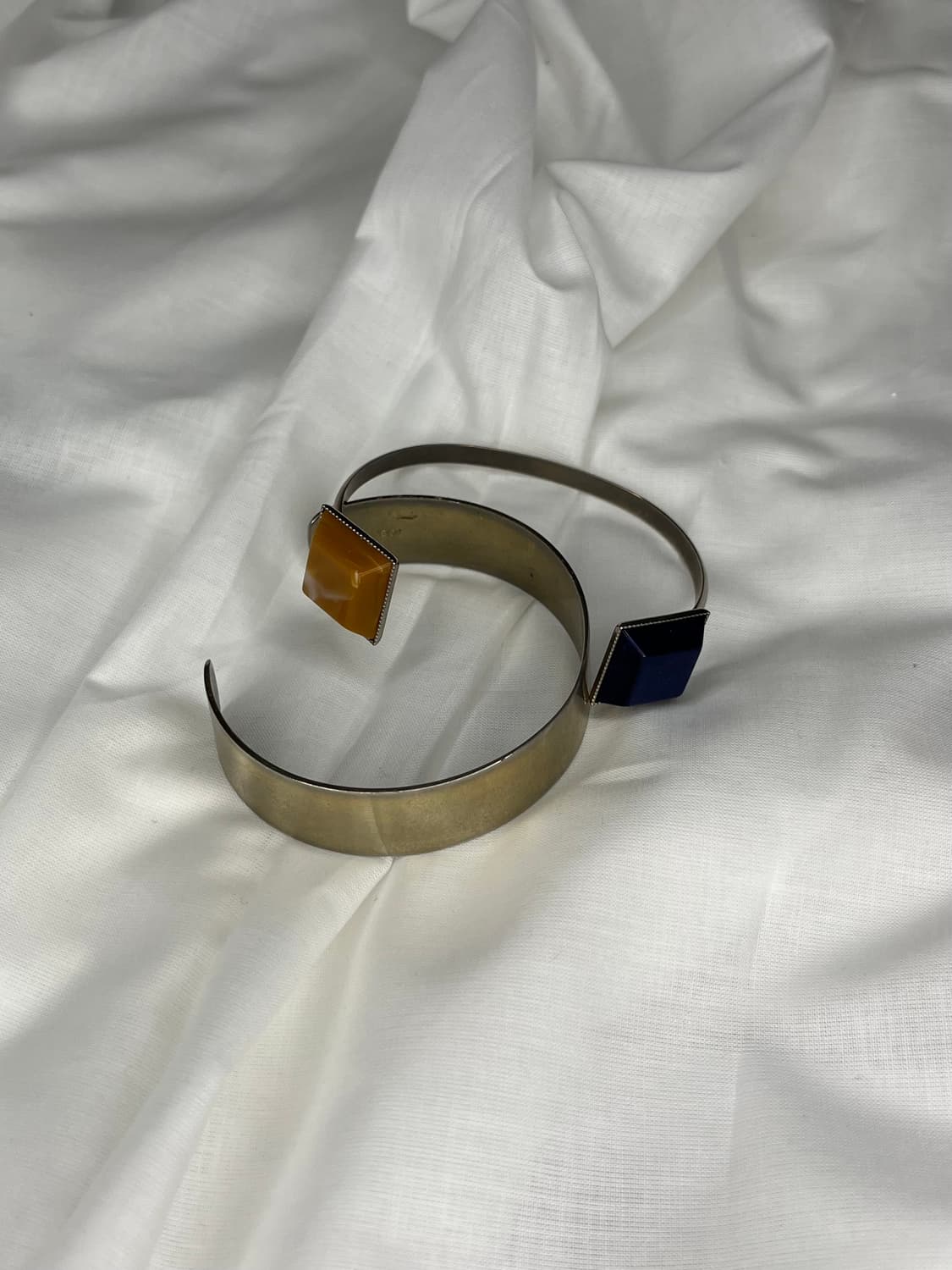 토가 풀라 투톤 스톤 커프 브레이슬릿 상품이미지1