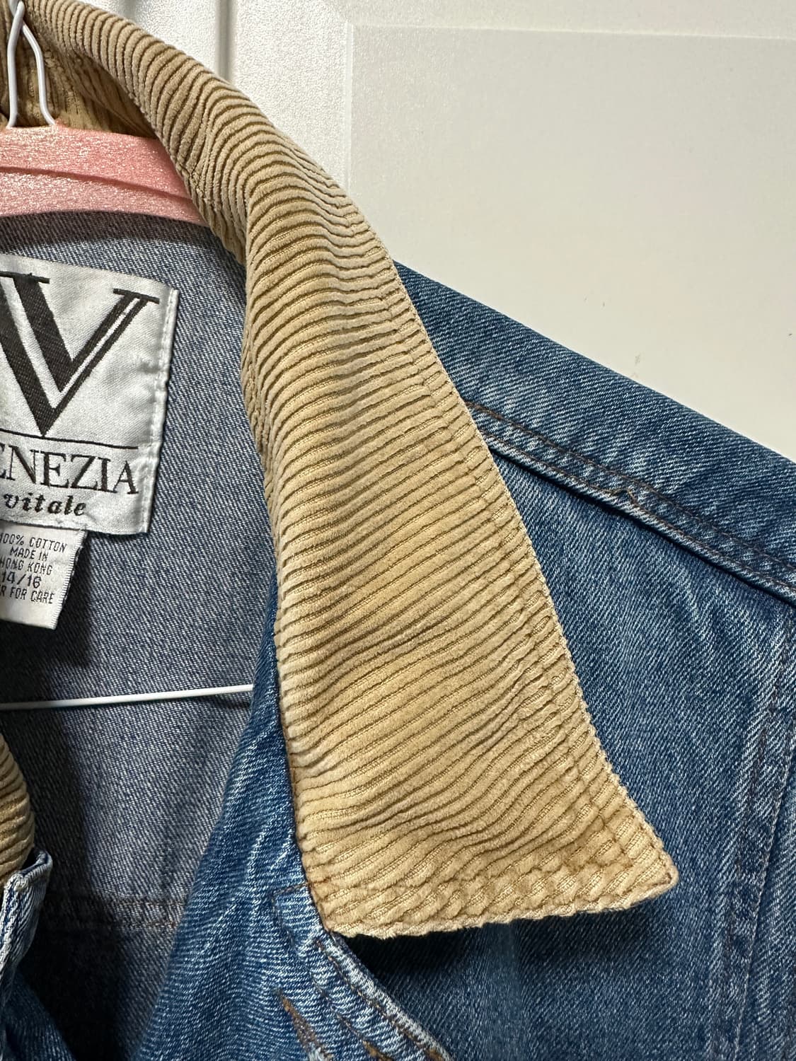 빈티지 더플 떡볶이 데님 코트 상품이미지5