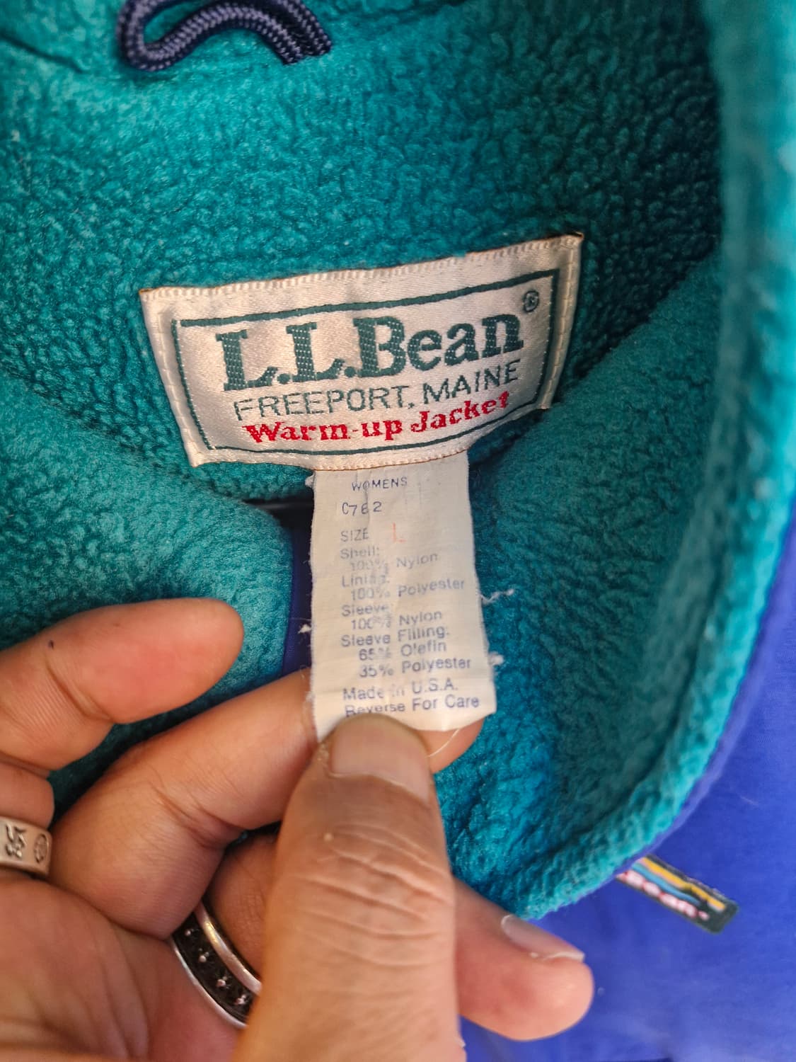 Z-123 90s LL BEAN 고어텍스 엘엘비 웜업 봄버 자켓 상품이미지7