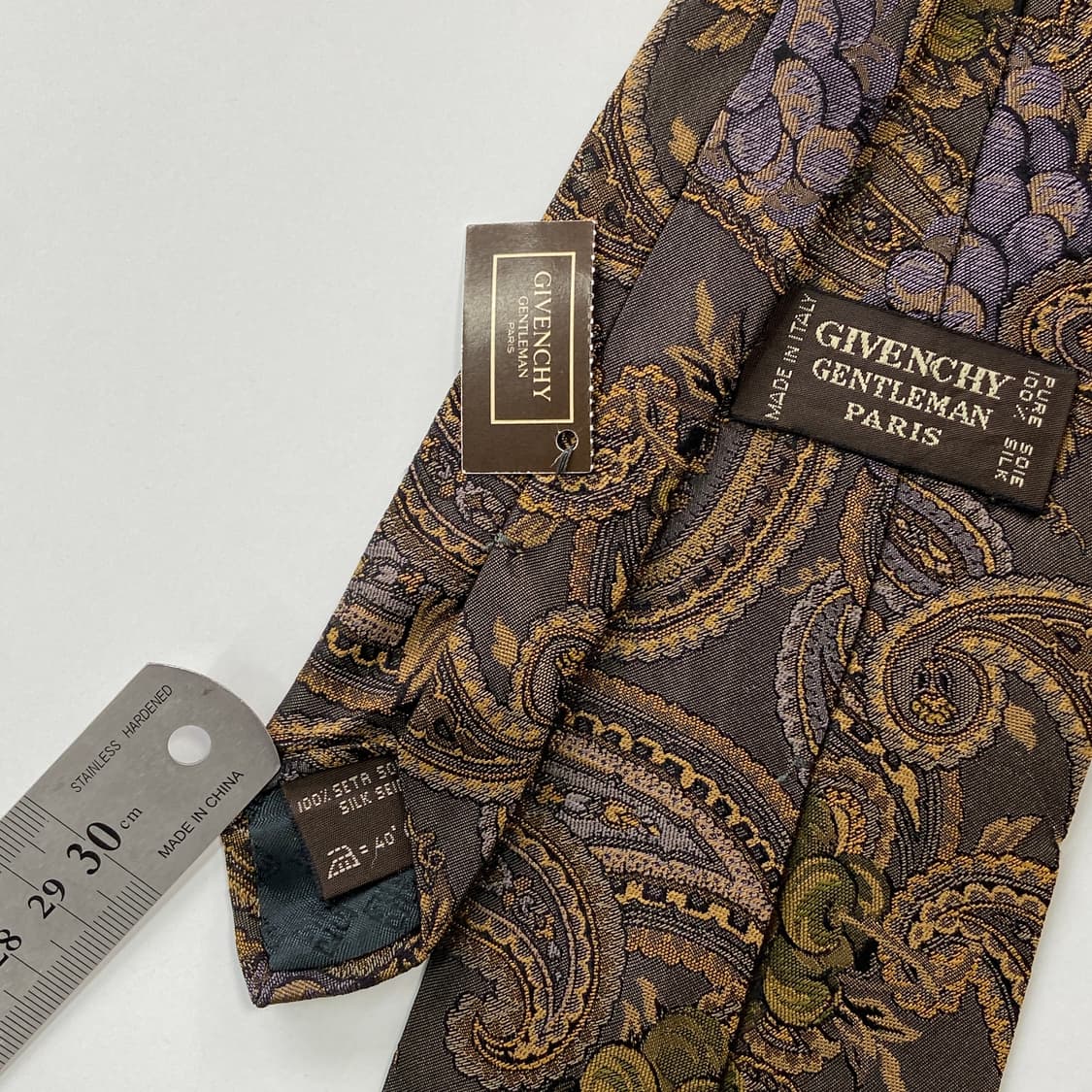 택달린 미사용품 지방시 정품 명품 페이즐리 넥타이 (GIVENCHY) 상품이미지5