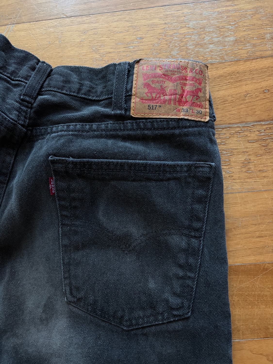 리바이스517 블랙진 흑청진 상품이미지3