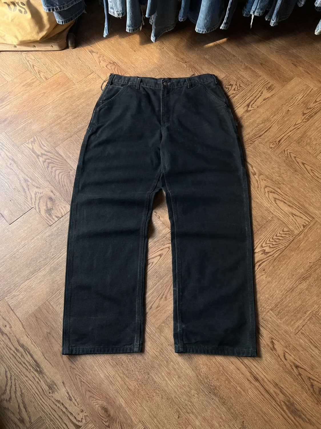 [36]칼하트 USA 블랙 싱글니 카펜터 워크팬츠 상품이미지1