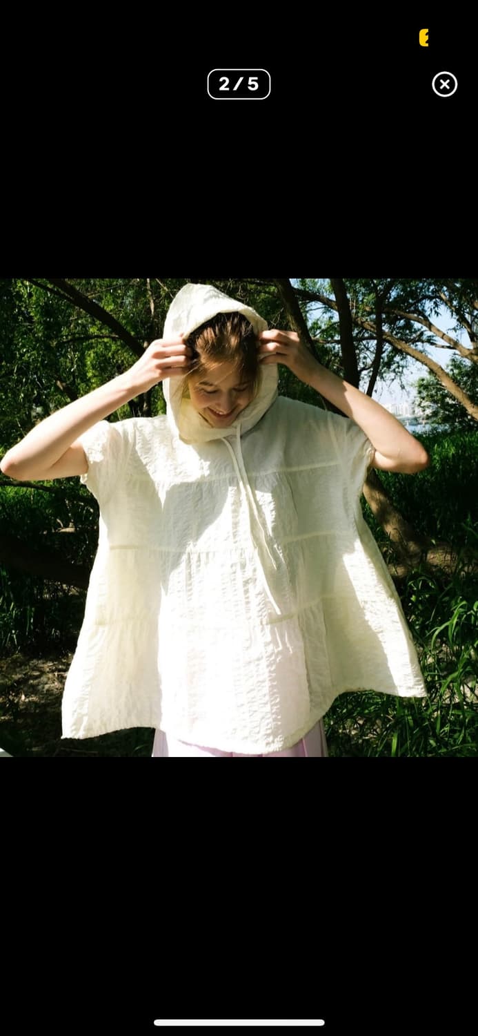 페스토 셔링 하프 슬리브 후드 상품이미지2